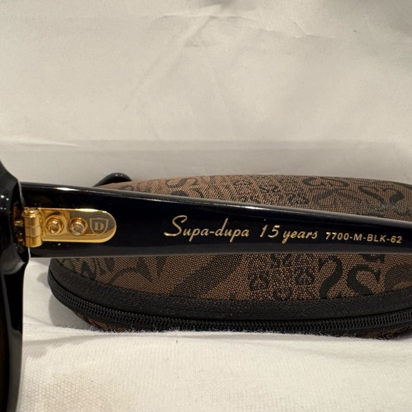 NEW! DITA SUPA DUPA 15TH ANNIVERSARY 7700-M-BLK; OVERSIZED BLACK FRAME W/ GOLD - Picture 7 of 7